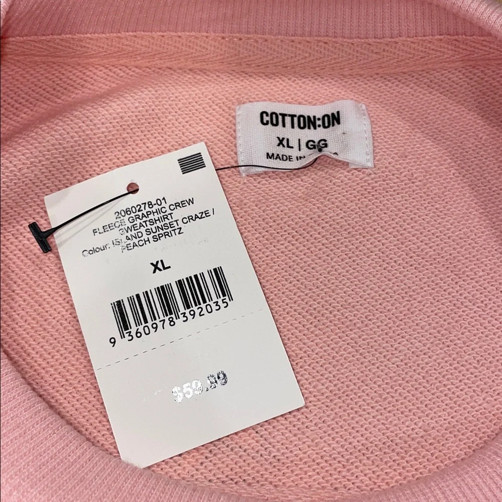 NWT cotton on tropical graphic crewneck
